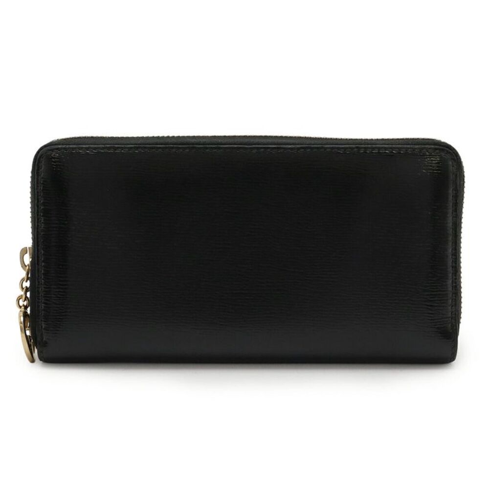Gucci Shiny Leather Lovely Zip Wallet Black - Picture 1 of 9